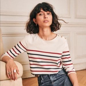 SEZANE LOIC JERSEY TEE SHIRT